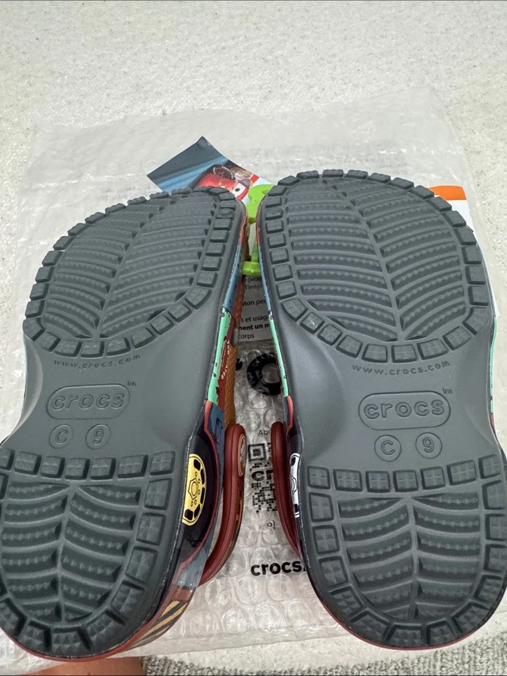 NWT CROCS Disney Cars Mater classic clog